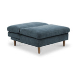 Carrington-chenille-click-clack-lounge-blue-chair from Roseland Furniture
