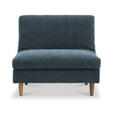 Carrington-chenille-click-clack-lounge-blue-chair from Roseland Furniture