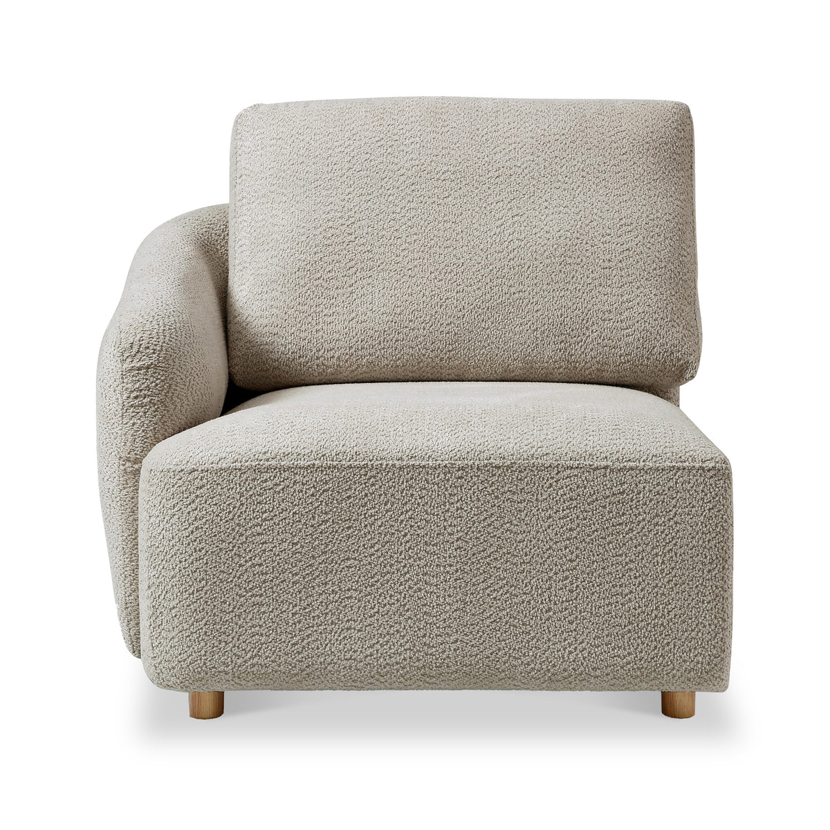 Fairfax-boucle-modular-left-arm-corner-sofa-piece from Roseland Furniture