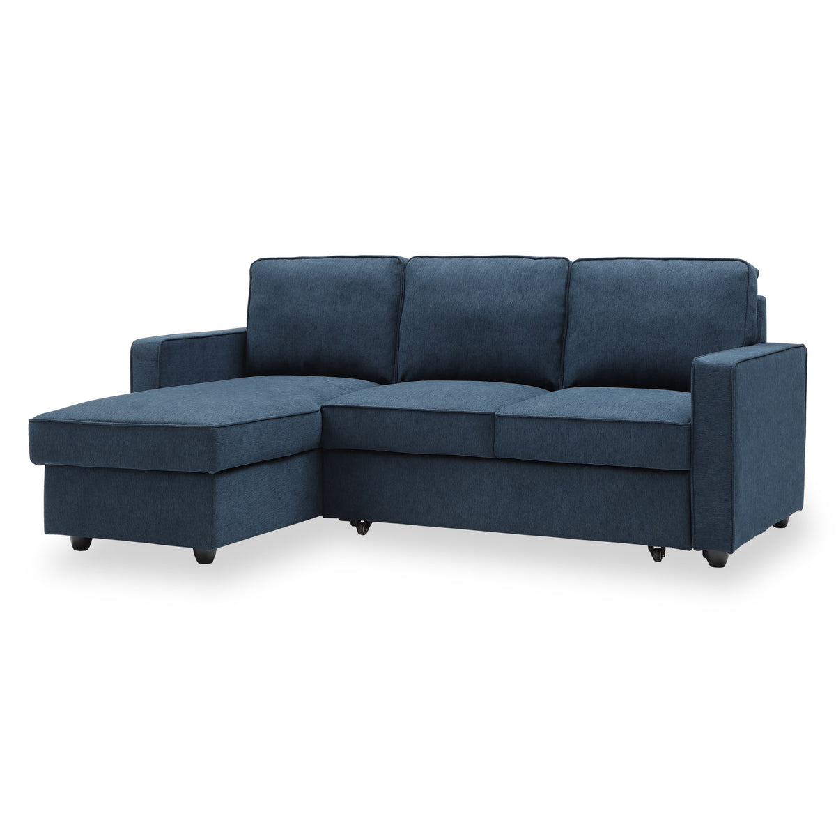 Soldier Blue 3 Seater Corner Chaise Sofa from Roseland Furniture