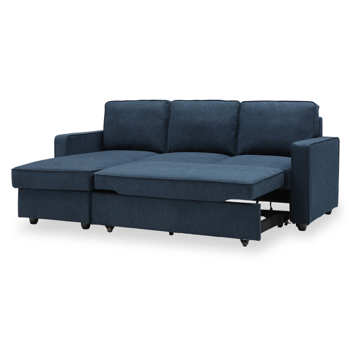 Soldier Blue 3 Seater Corner Chaise Sofa from Roseland Furniture