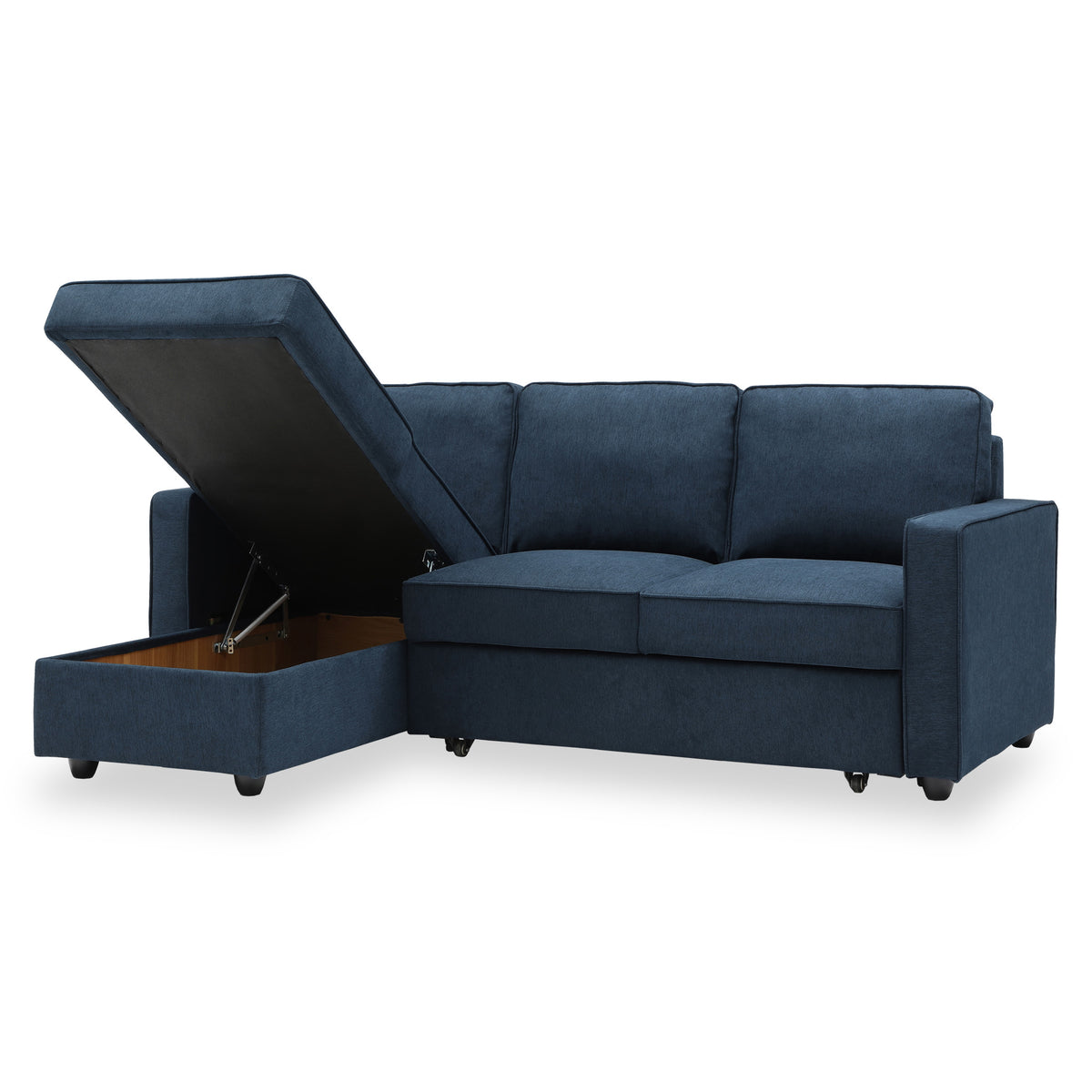 Soldier Blue 3 Seater Corner Chaise Sofa from Roseland Furniture