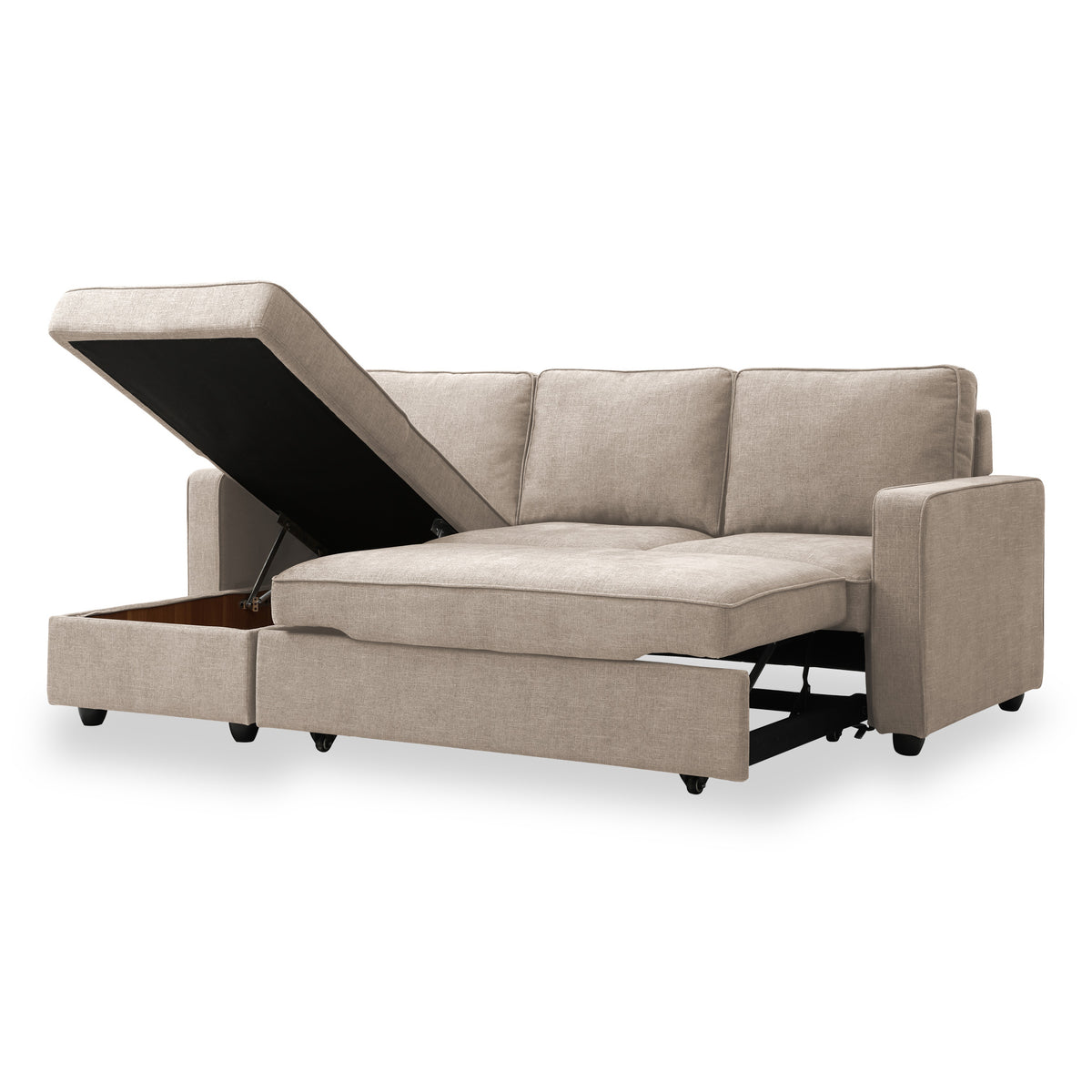 Soldier Natural 3 Seater Corner Chaise Sofa from Roseland Furniture