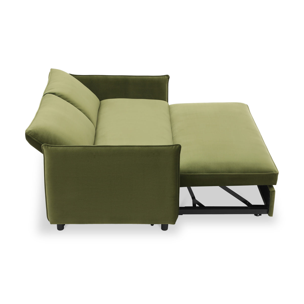 Thalia 2 Seater Olive Pop Up Sofa Bed by Roseland Furniture
