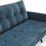 Noah Click Clack Sofa Bed in Navy by Roseland Furniture