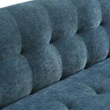Noah Click Clack Sofa Bed in Navy by Roseland Furniture