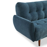 Noah Click Clack Sofa Bed in Navy by Roseland Furniture