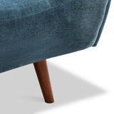 Noah Click Clack Sofa Bed in Navy by Roseland Furniture