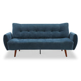 Noah Click Clack Sofa Bed in Navy by Roseland Furniture