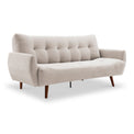 Noah Click Clack Sofa Bed in Natural by Roseland Furniture