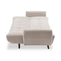 Noah Click Clack Sofa Bed in Natural by Roseland Furniture