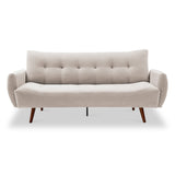 Noah Click Clack Sofa Bed in Natural by Roseland Furniture