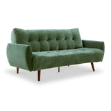 Noah Click Clack Sofa Bed in Olive by Roseland Furniture