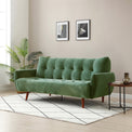 Noah Click Clack Sofa Bed in Olive by Roseland Furniture