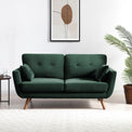 Trom Green Velvet 2 Seater Sofa by Roseland Furniture