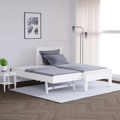 Wotton Chevron Guest Bed with Trundle