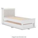 Wotton Chevron Guest Bed with Trundle dimensions