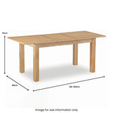 Newlyn Oak Extending Dining Table from Roseland Furniture
