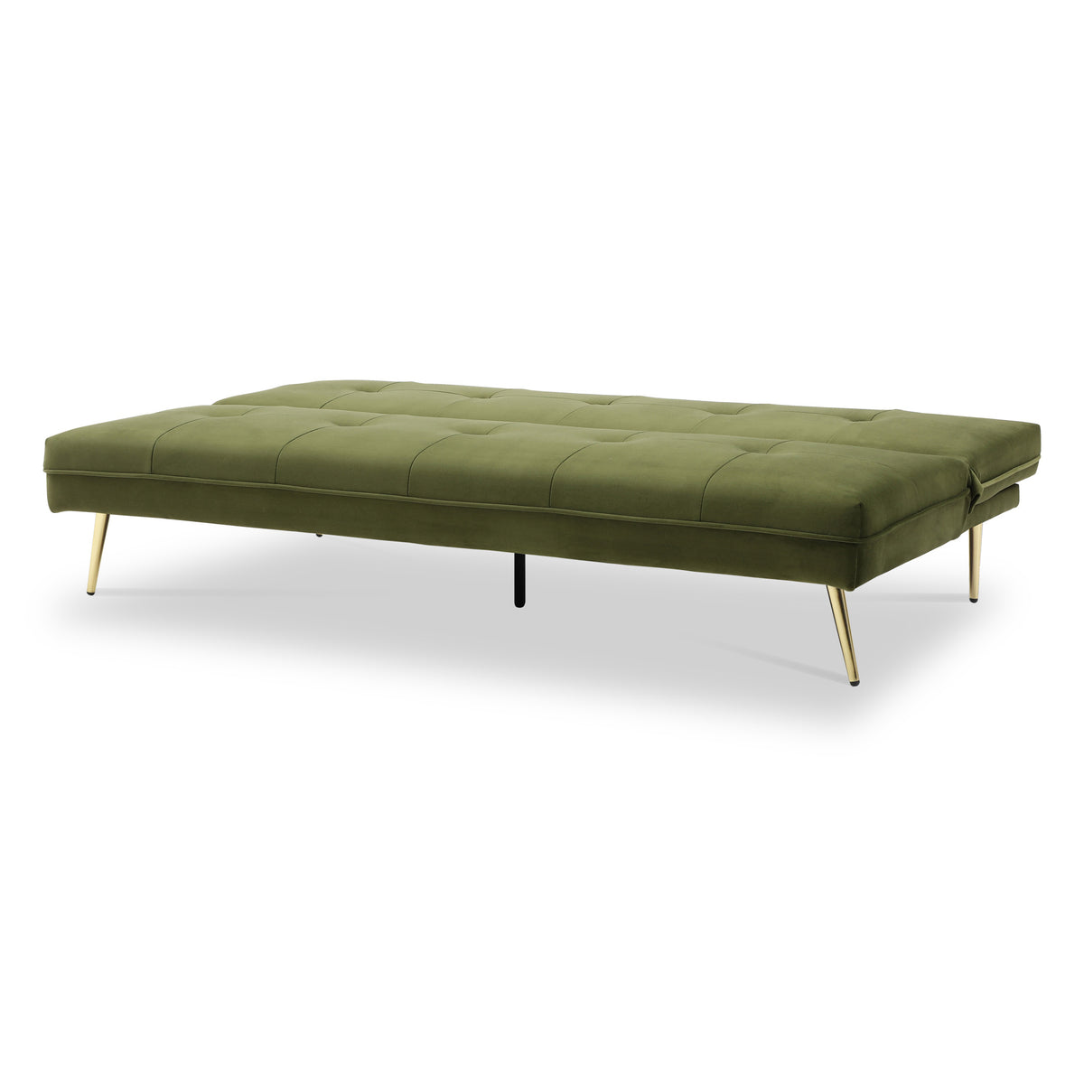 Sadie Click Clack Sofa Bed in Olive by Roseland Furniture
