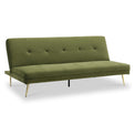 Sadie Click Clack Sofa Bed in Olive by Roseland Furniture