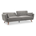 Trom 3 Seater Grey Velvet Sofabed by Roseland Furniture