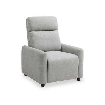 Fairford Grey Faux Wool Reclining Armchair