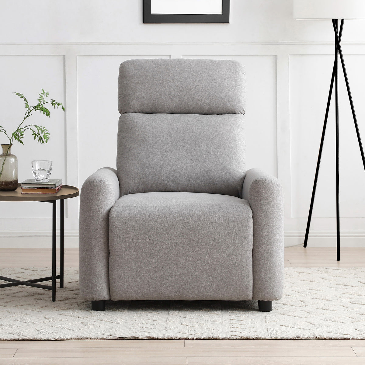 Fairford Grey Faux Wool Recliner