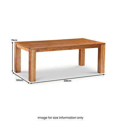 Wilsham Acacia 220cm Dining Table