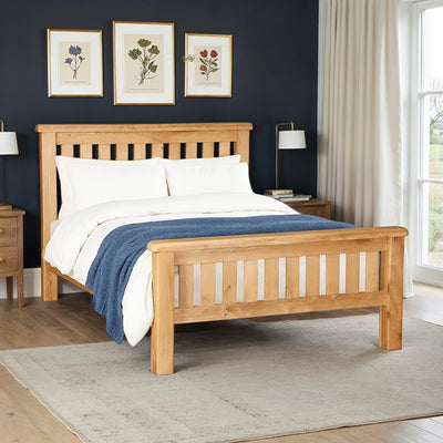 Zelah Oak Slatted Bed Frame