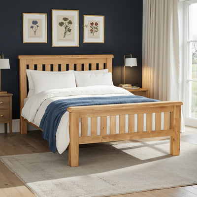 Zelah Oak Slatted Bed Frame