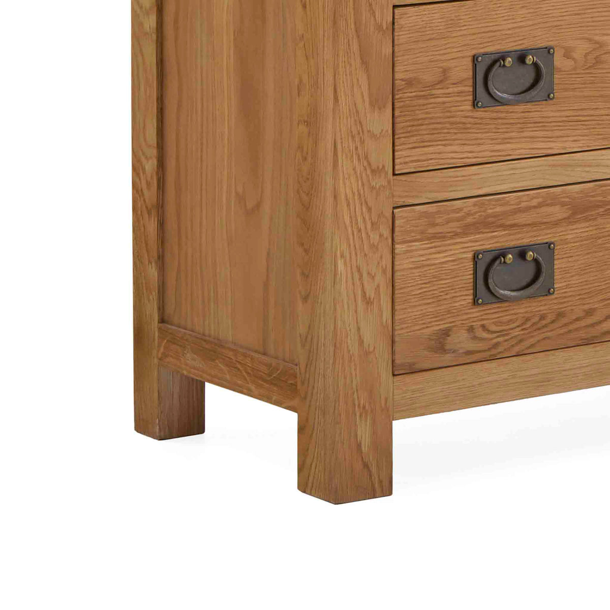 Zelah Oak 5 Drawer Chest from Roseland Furniture