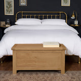 Zelah Oak Blanket Box from Roseland Furniture