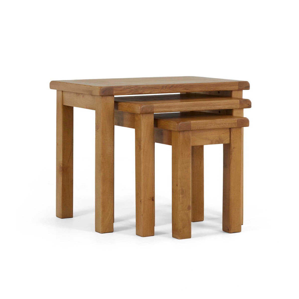 Zelah Oak Nest of Tables from Roseland Furniture