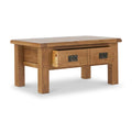 Zelah Oak Coffee Table with Drawer from Roseland Furniture