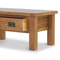 Zelah Oak Coffee Table with Drawer from Roseland Furniture