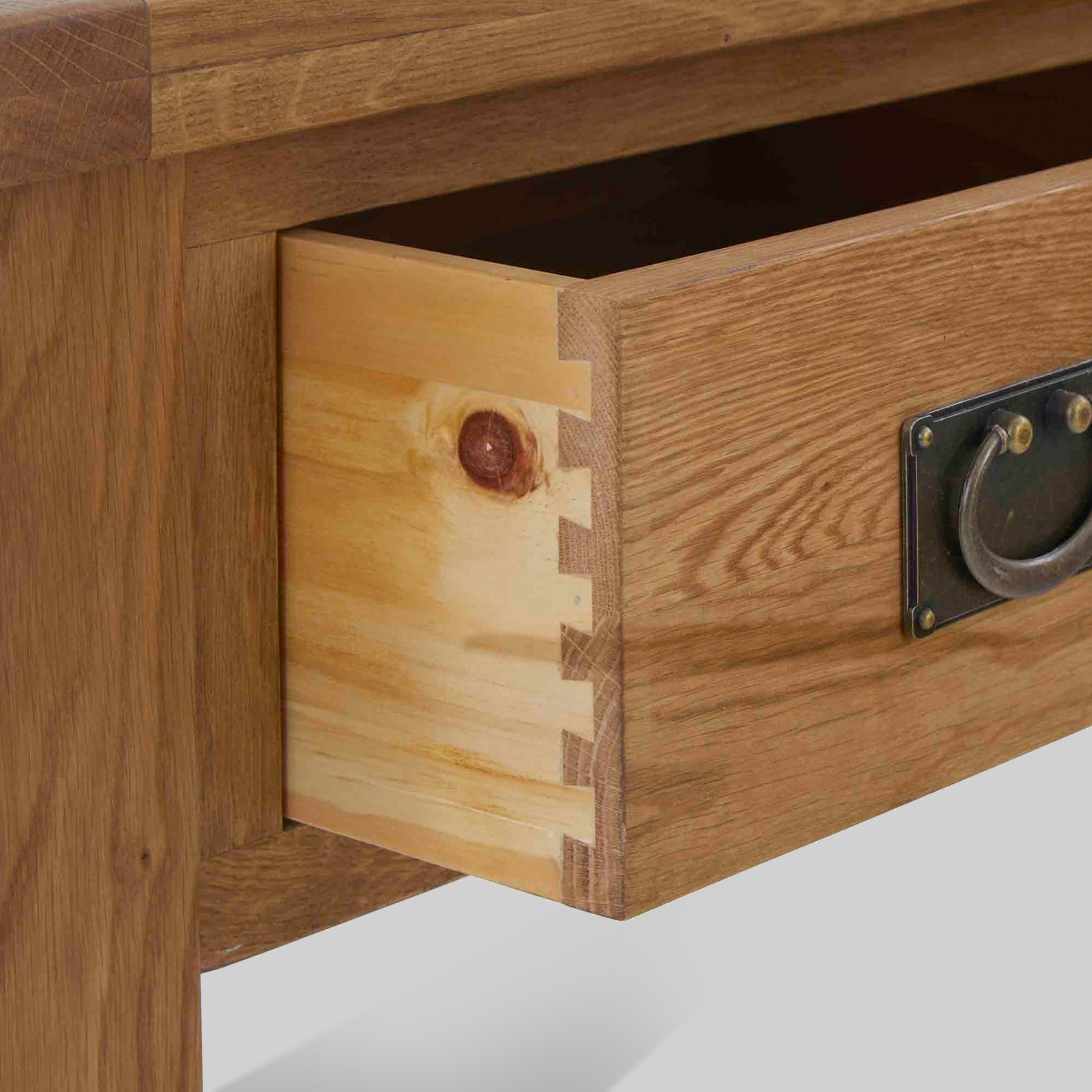 Zelah Oak Coffee Table with Drawer from Roseland Furniture