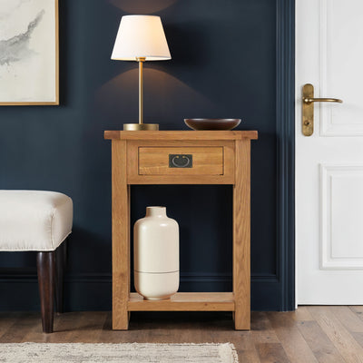 Zelah Oak Telephone Table