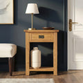 Zelah Oak Telephone Table by Roseland Furniture
