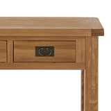 Zelah Oak Console Table from Roseland Furniture