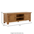 Zelah Oak 150cm TV Stand by Roseland Furniture