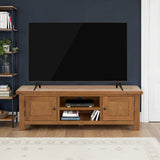 Zelah Oak Corner TV Stand from Roseland Furniture