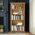 Zelah Oak Large Bookcase from Roseland Furniture