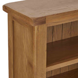 Zelah Oak Small Bookcase from Roseland Furniture