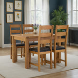 Zelah Oak 120-165cm Extending Dining Table from Roseland Furniture