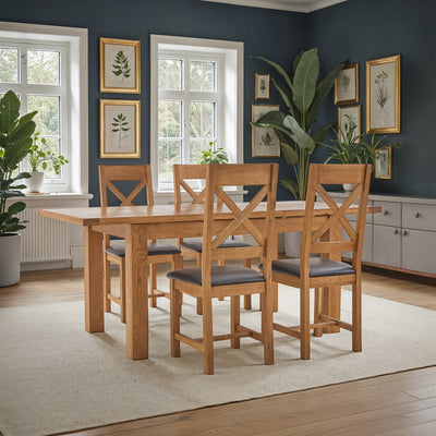 Zelah Oak 150-200cm Extending Dining Table