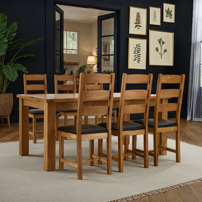 Zelah Oak 180-230cm Extending Dining Table