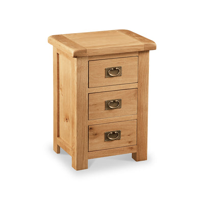 Zelah Oak Wide Bedside Table