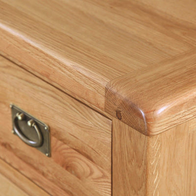 Zelah Oak Wide Bedside Table