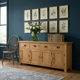 Zelah Oak Extra Large Sideboard from Roseland Furniture