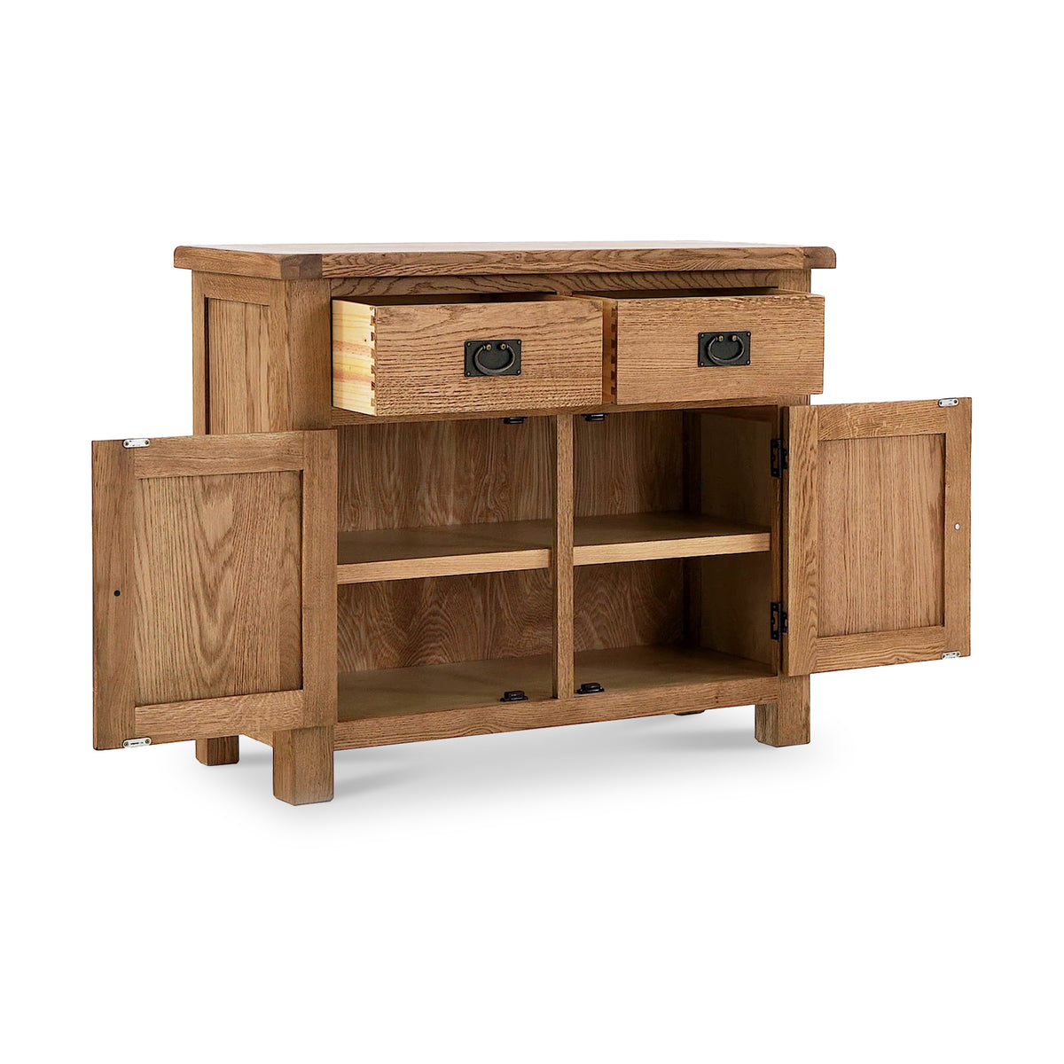 Zelah Oak Small Sideboard, Solid Wood Roseland - Main Image